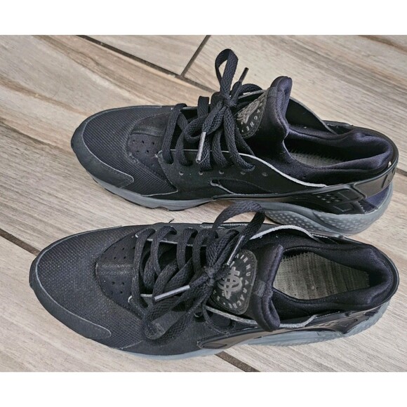 Nike Air Men's Huarache Black Grey Casual Sneakers Size 10.5 - Picture 3 of 8